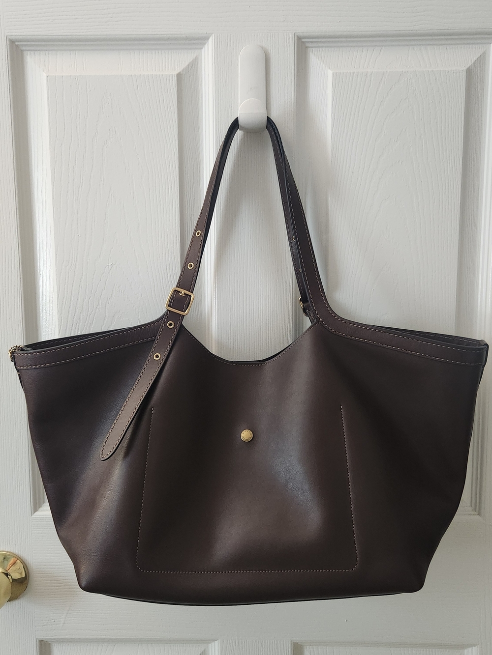 Coach Maple Leather Tote with Brass Hardware - Picture 2 of 6